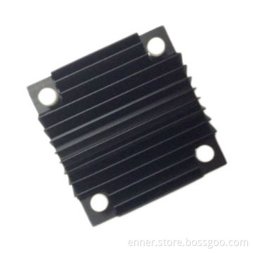 Black Anodized Extruded Aluminum IC Heatsink